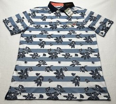 Kentucky Derby Puma Polo 150th 2024 Striped Floral Wicking Stretch Mens Medium