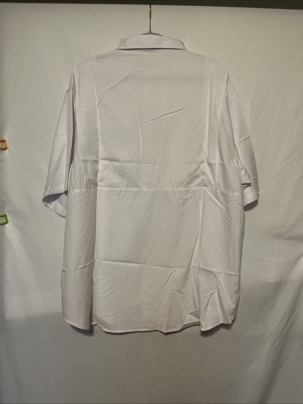 NWT Outdoor Hilton Men LIGHTWEIGHT Vented Button White Short Sleeve Shirt 3XL gallery