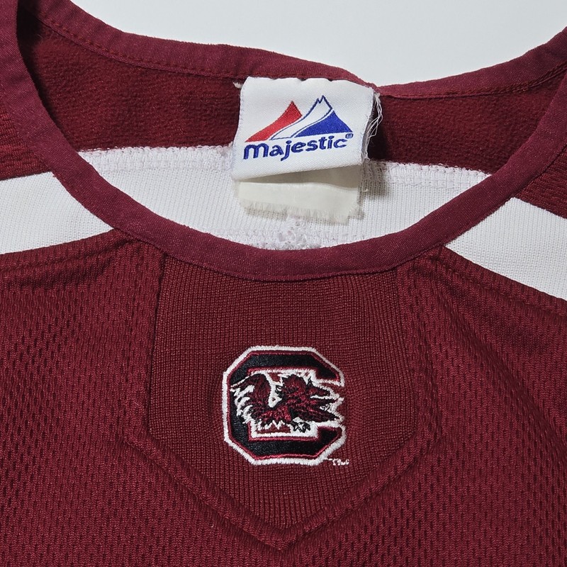 Majestic South Carolina Gamecocks Baseball Warm Up Sweater Size Large gallery