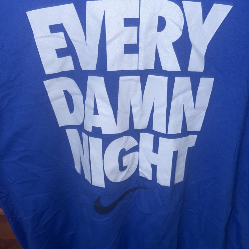 Nike Men's Sportswear T-Shirt Active Short Sleeve Graphic Tee Size XL In Blue gallery