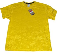 Nike Tech Pack Dri-FIT Jaquard T-Shirt Mens Large Yellow Floral DQ4300-719 NWT