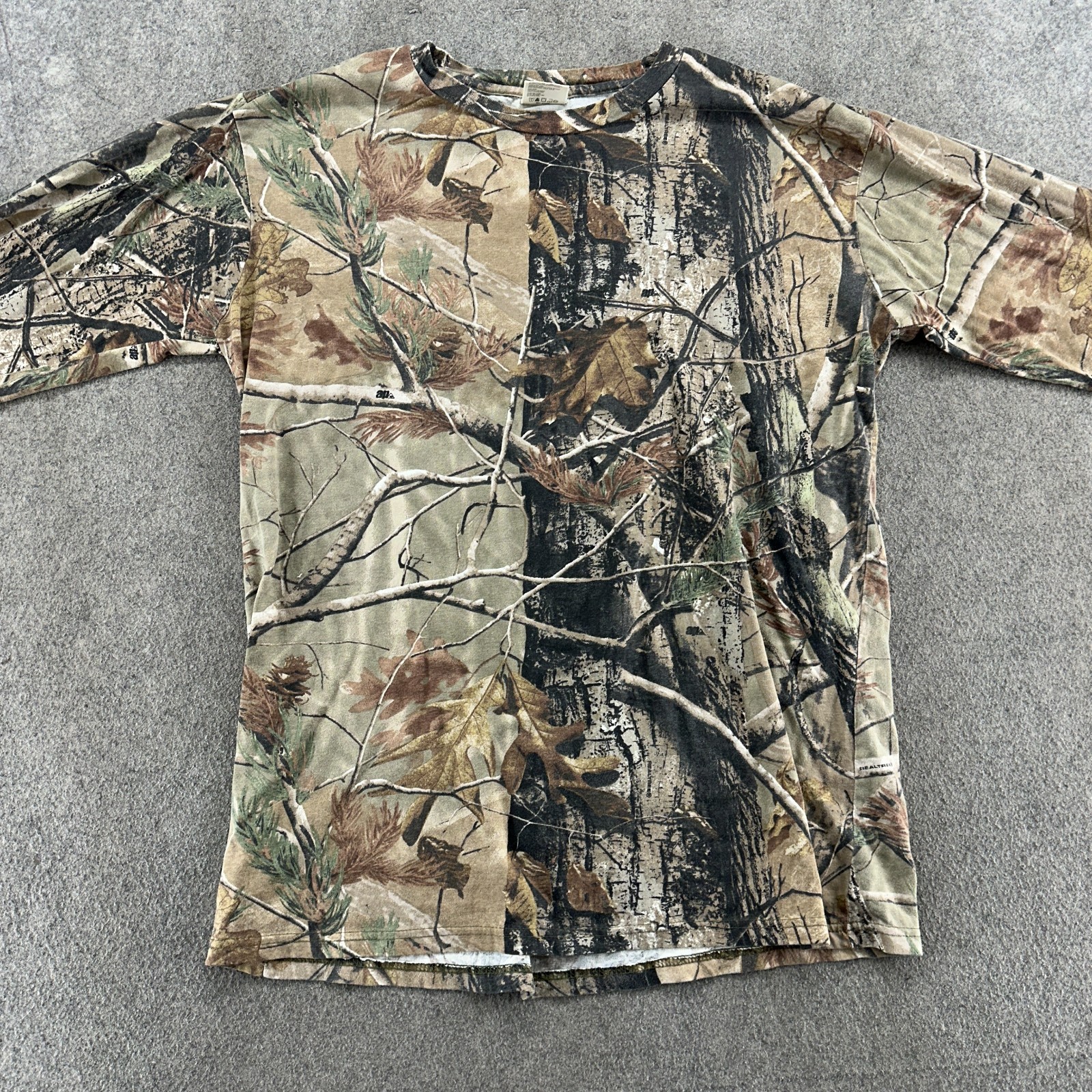 Real Tree Shirt Mens 2XL Brown Green AP Camo Hunting Outdoor Long Sleeve gallery
