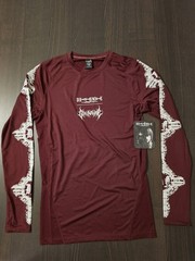 Civilregime x Deathnote Compression Long Sleeve Compression Shirt Ox Blood Size