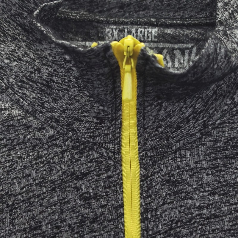 American Fighter Training Pullover Mens 3XL Gray 1/4 Zip Long Sleeve Gym Top gallery