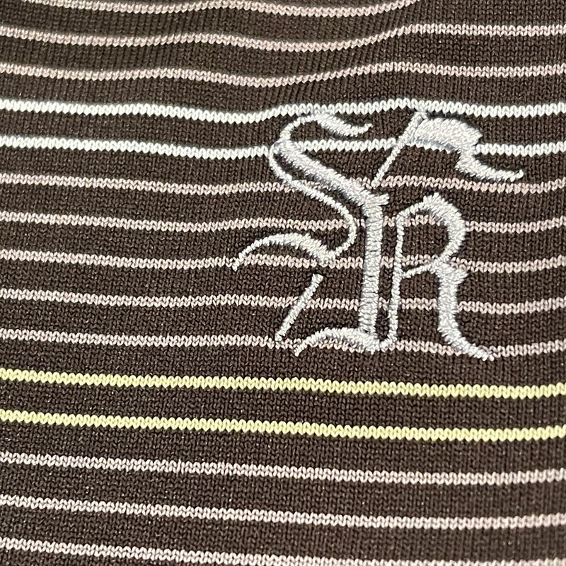 Straight Down Mens Performance Golf Polo Shirt Stripe Size Large gallery