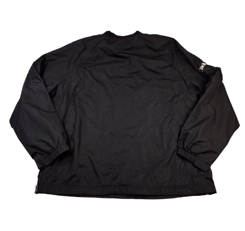 Jim Beam Windbreaker Men XL - Black V-Neck, Long Sleeve Pullover, Pockets Vented gallery