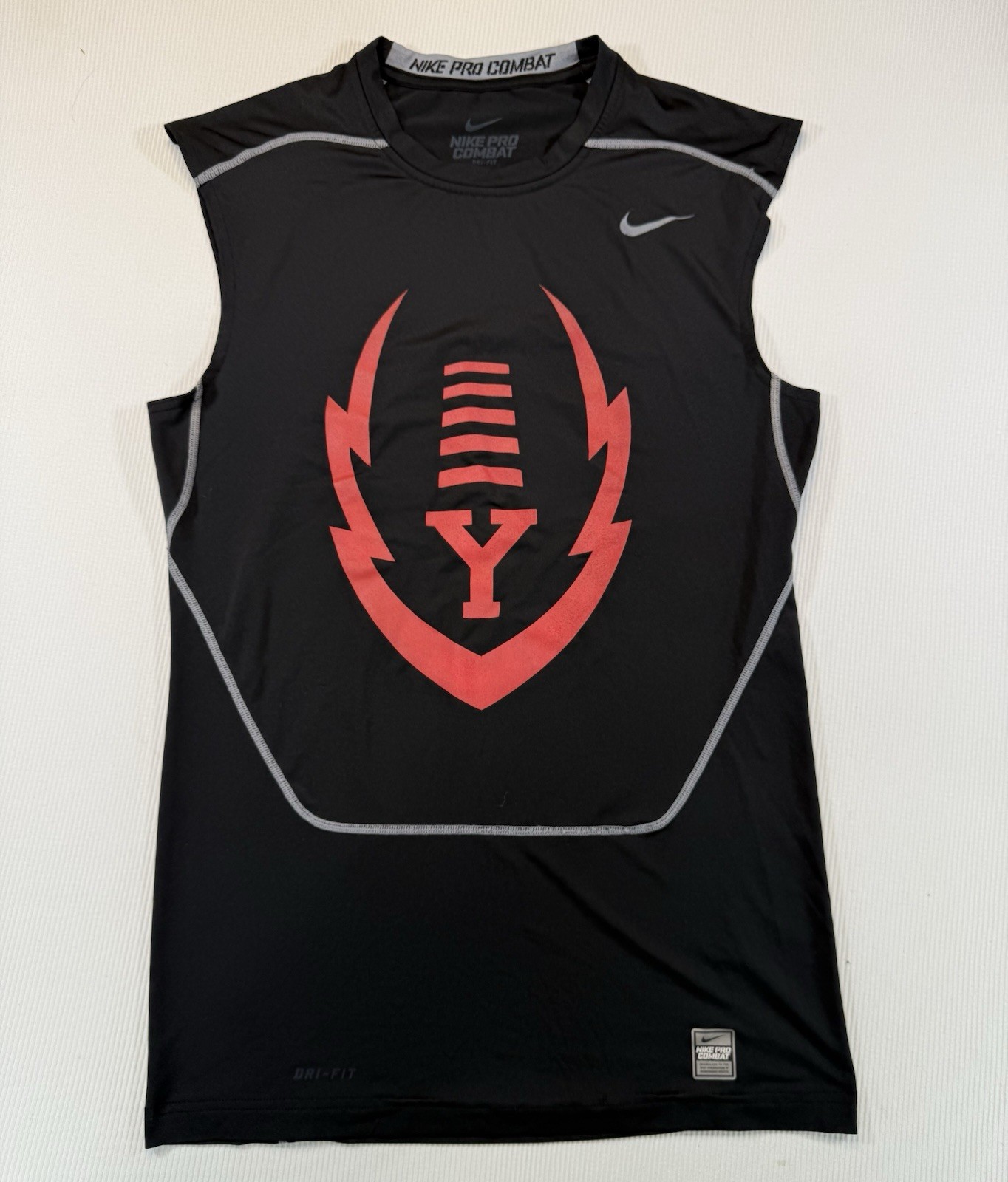 Nike Pro Combat Compression Sleeveless Shirt Mens XL Football Training Black gallery