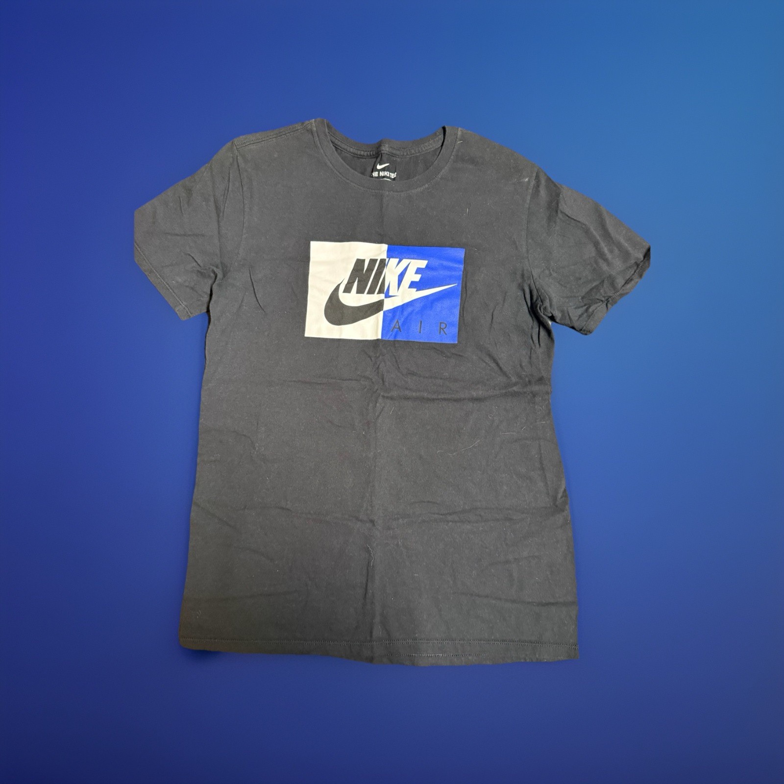 Nike Air Men's Athletic Short Sleeve Color Blocked Logo Gym Graphic T-Shirt gallery