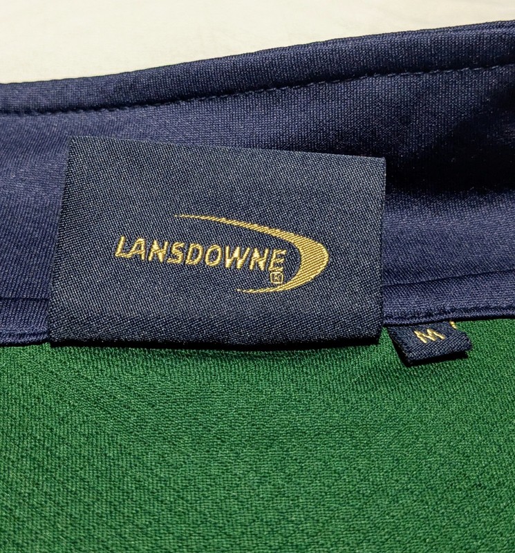 GAE Gaelic Athletic Association Landsdowne EIRE Quarter Zip Athletic Shirt Med M gallery