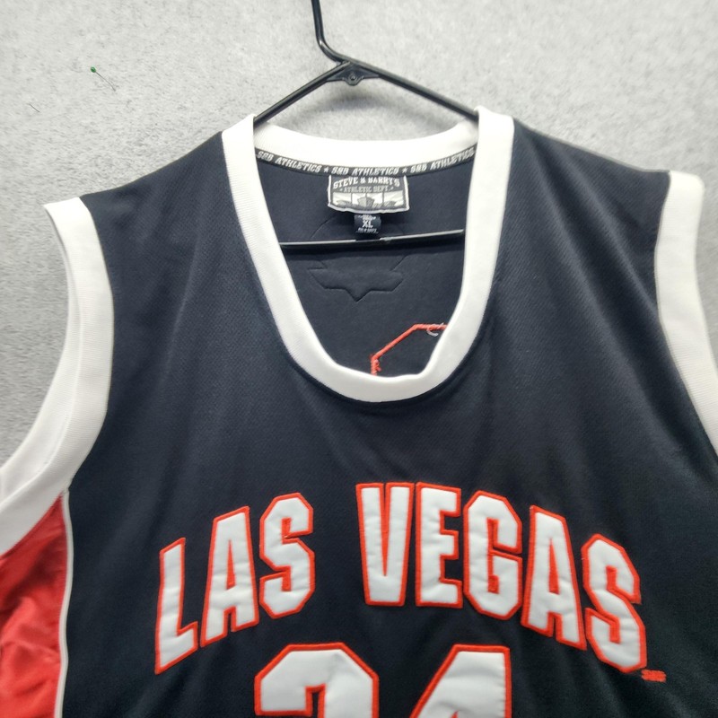 Steve & Barry's Jersey Mens XL Black Mesh Basketball Tank Las Vegas 34 City Wide gallery
