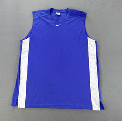 Vintage Nike Tank Top Men’s Size L Blue Basketball Jersey Y2K
