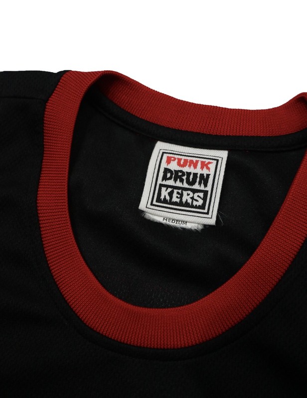 PUNK DRUNKERS Blazing Eyeball Miami Heat Inspired Jersey Black Size Medium gallery