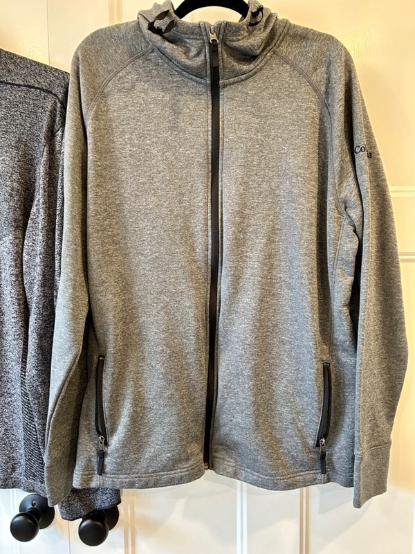Mens NIKE Golf Dri-Fit 1/4 Zip XXL Pullover & COLUMBIA Ace Full Zip Jacket XL gallery