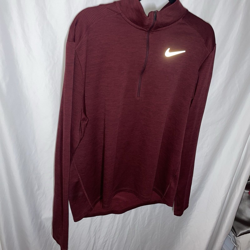 Nike Dri-FIT Mens Large Long-Sleeve Base Layer Half-Zip Running Top gallery