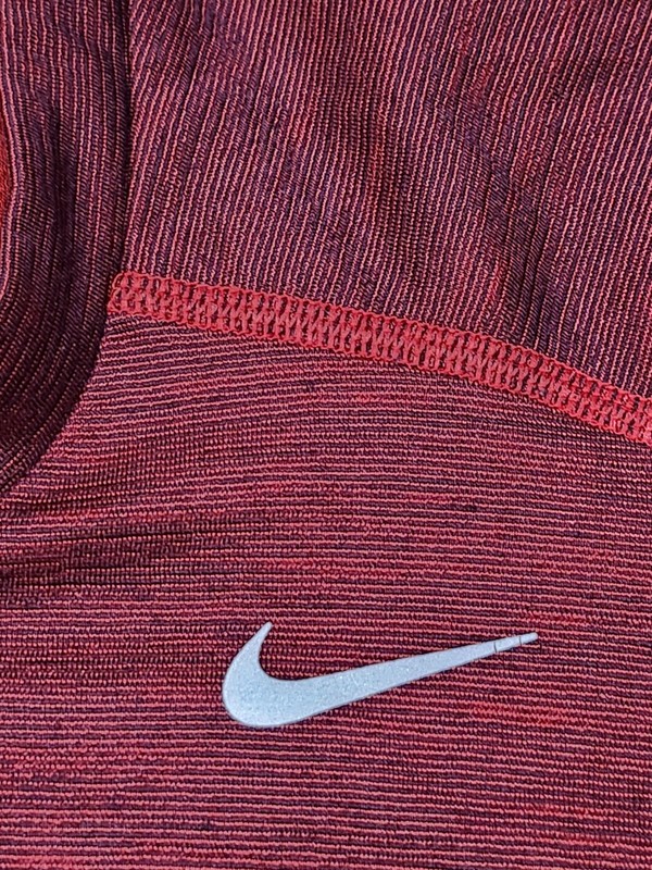 Nike Dri-FIT Running Pullover Mens Medium Red Shirt Lightweight Training reflect gallery