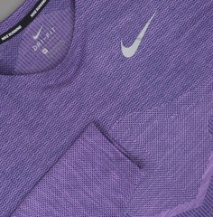 Nike Shirt Mens XL Purple Dri-FIT TechKnit Ultra Long Sleeve Running Reflective