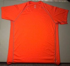 ADIDAS Men’s Athletic Shirt Climatelite FLEX 360 Bright Orange Gym & Work Tee