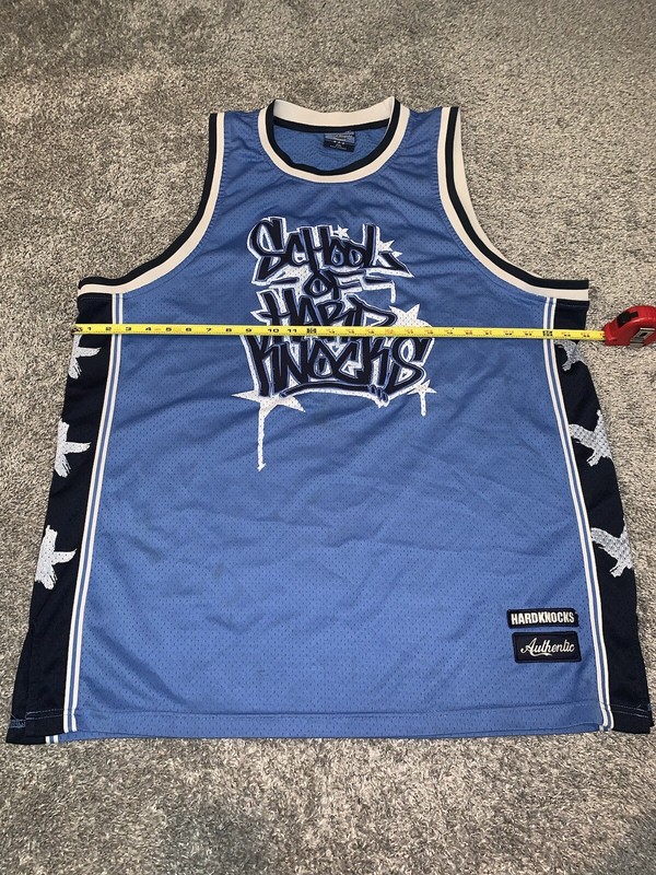 Vintage School of Hard Knocks Basketball Jersey #7 SOHK XXL CAROLINA BLUE 🔥 gallery