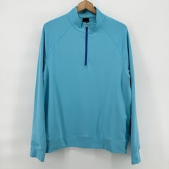 Dunning Golf Pullover Mens M Blue 1/4 Zip Performance Stretch Dadcore Sporty
