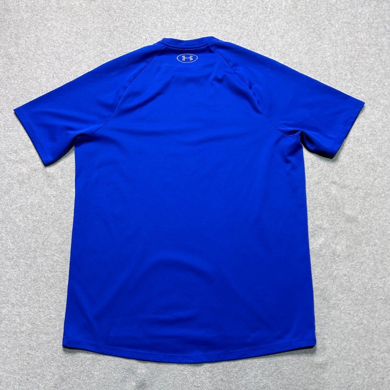 Under Armour Tech Tee Shirt Mens Medium Blue Short Sleeve Gym Running gallery