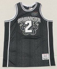 Headgear Classics Gianna Mambacita Basketball Jersey Black Snakeskin 2XL NWT