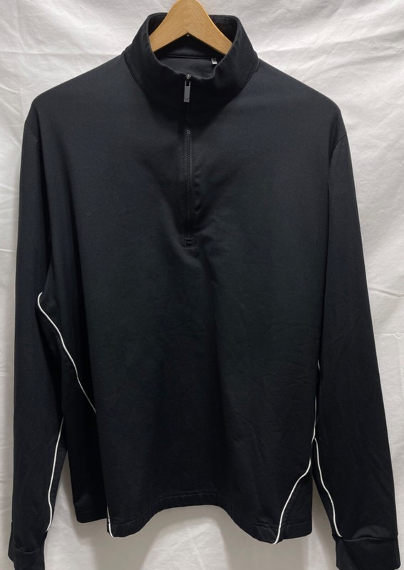 CALLAWAY Weather Series LS 1/4 zip golf pullover warmup men size M black stretch gallery