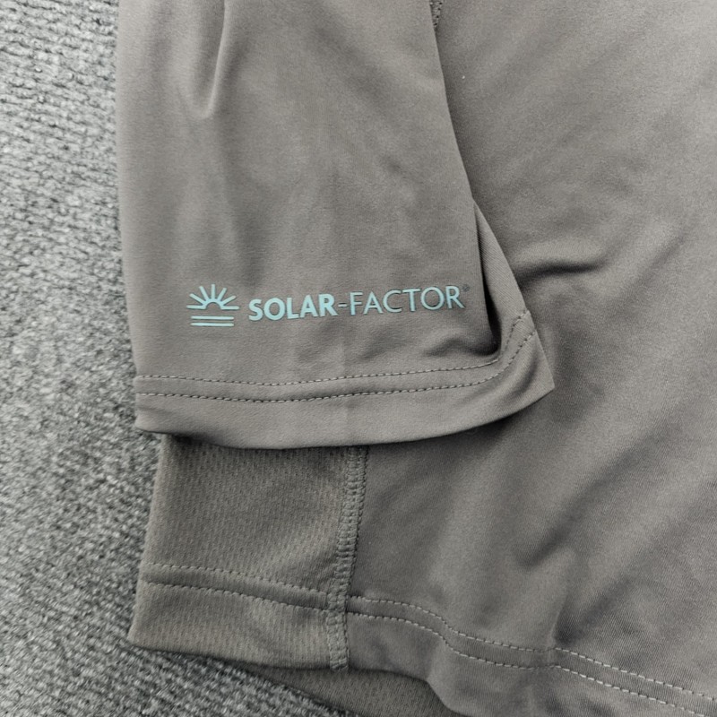 Habit Men's 2XL 40+ Solar Factor Performance 1/4 Zip Pullover Fishing Shirt Gray gallery