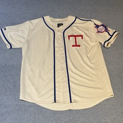 Texas Rangers Cooperstown Throwback Jersey Mens L No Name