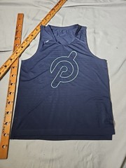 Rhone Peloton Shirt Mens XL Blue Athletic Tank Top Running Workout Active Tee