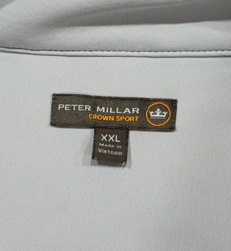 Peter Millar Perth Performance Crown Sport Alabama Crimson Tide 1/4 Zip Size 2XL gallery