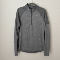 Nike Men’s Dri-Fit Element 1/2 Zip Long Sleeve Running Shirt Small Gray Heather
