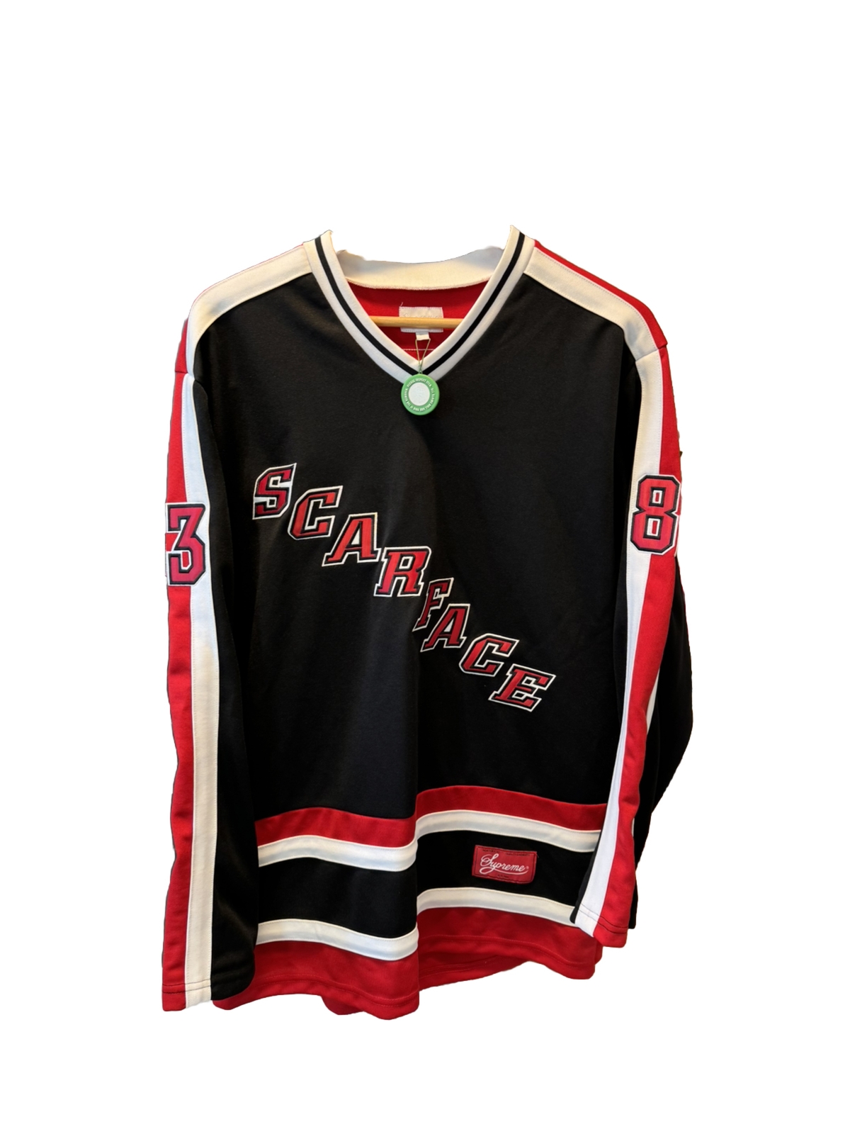 Supreme Scarface Hockey Jersey Tony Montana 83 Size XL gallery