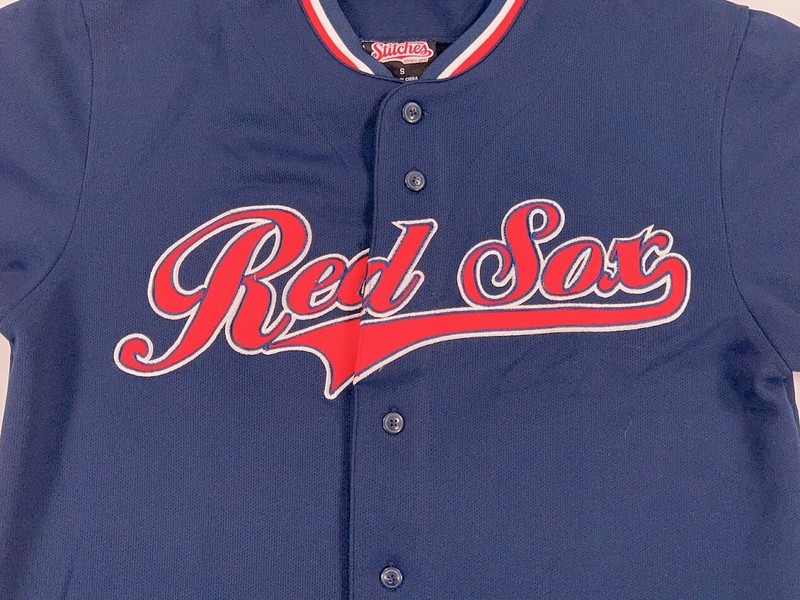 Boston Red Sox Blank Blue Jersey Size Small Baseball MLB Major League Ball gallery