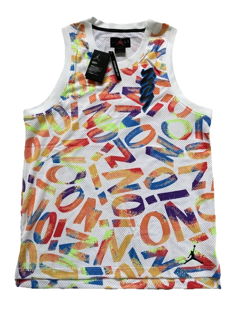 Jordan Zion Mens Tank Top Size M, L Jersey Dri-Fit Williamson Casual Sports Gym