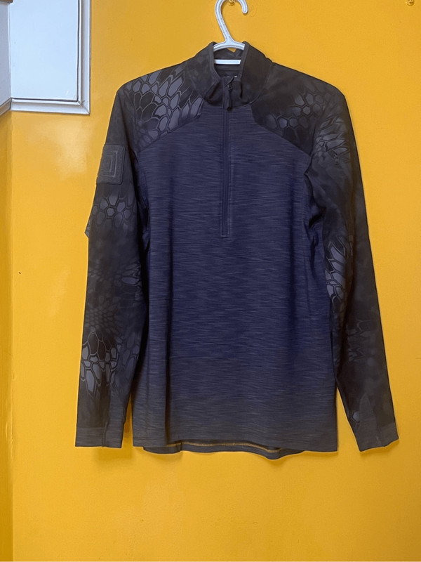 511 Tactical Gray Black Zip Neck Pull On Sz S Long Sleeve Top Jacket Workwear gallery