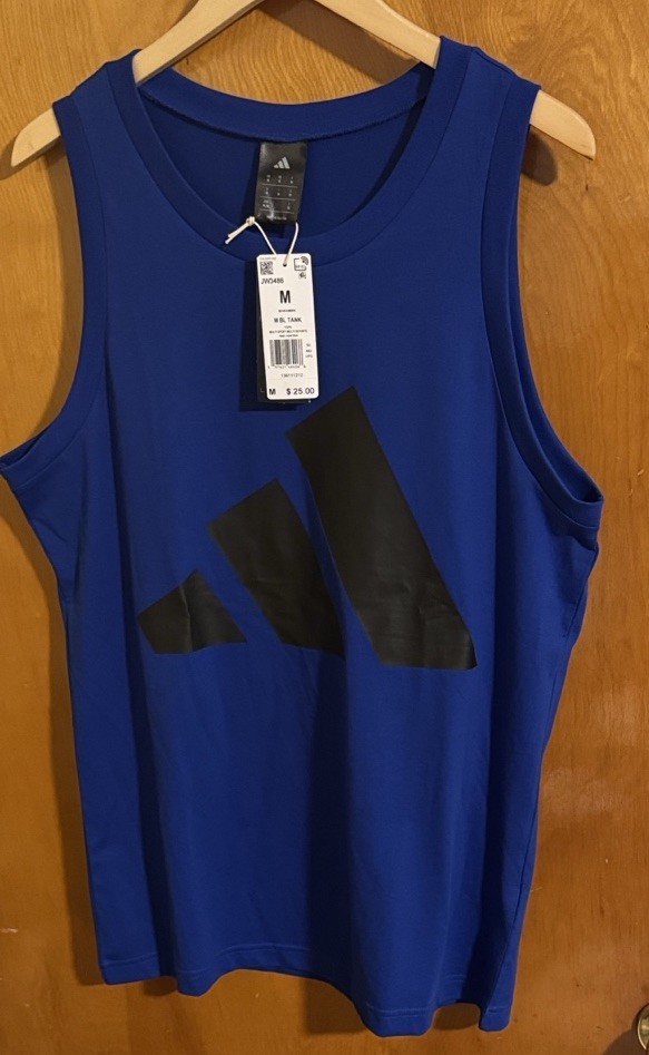 Adidas Tank Top Mens Medium Royal Blue gallery