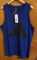 Adidas Tank Top Mens Medium Royal Blue