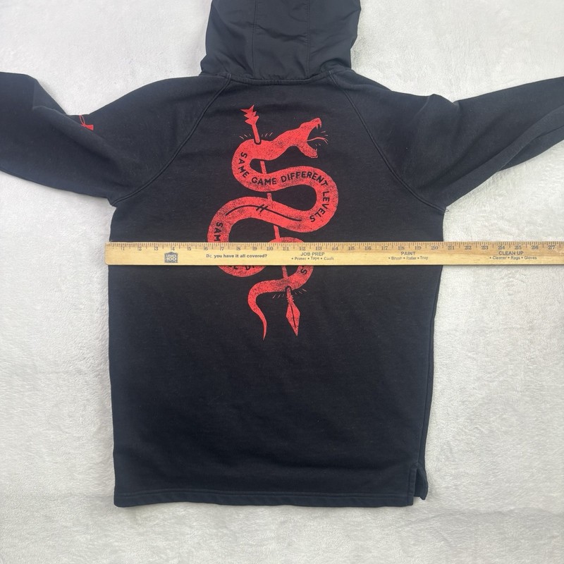 Under Armour Project Rock Same Devils Black Pullover LS Fleece Hoodie Men's MED gallery