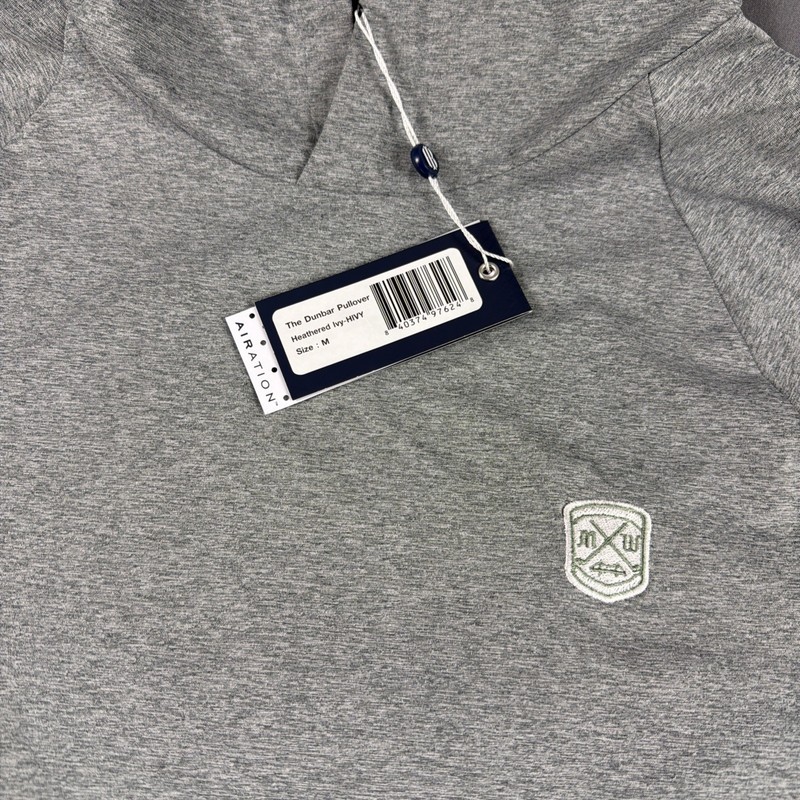 Holderness & Bourne Golf Hoodie Chest Logo Dunbar Medium Heathered Ivy NWT $150 gallery