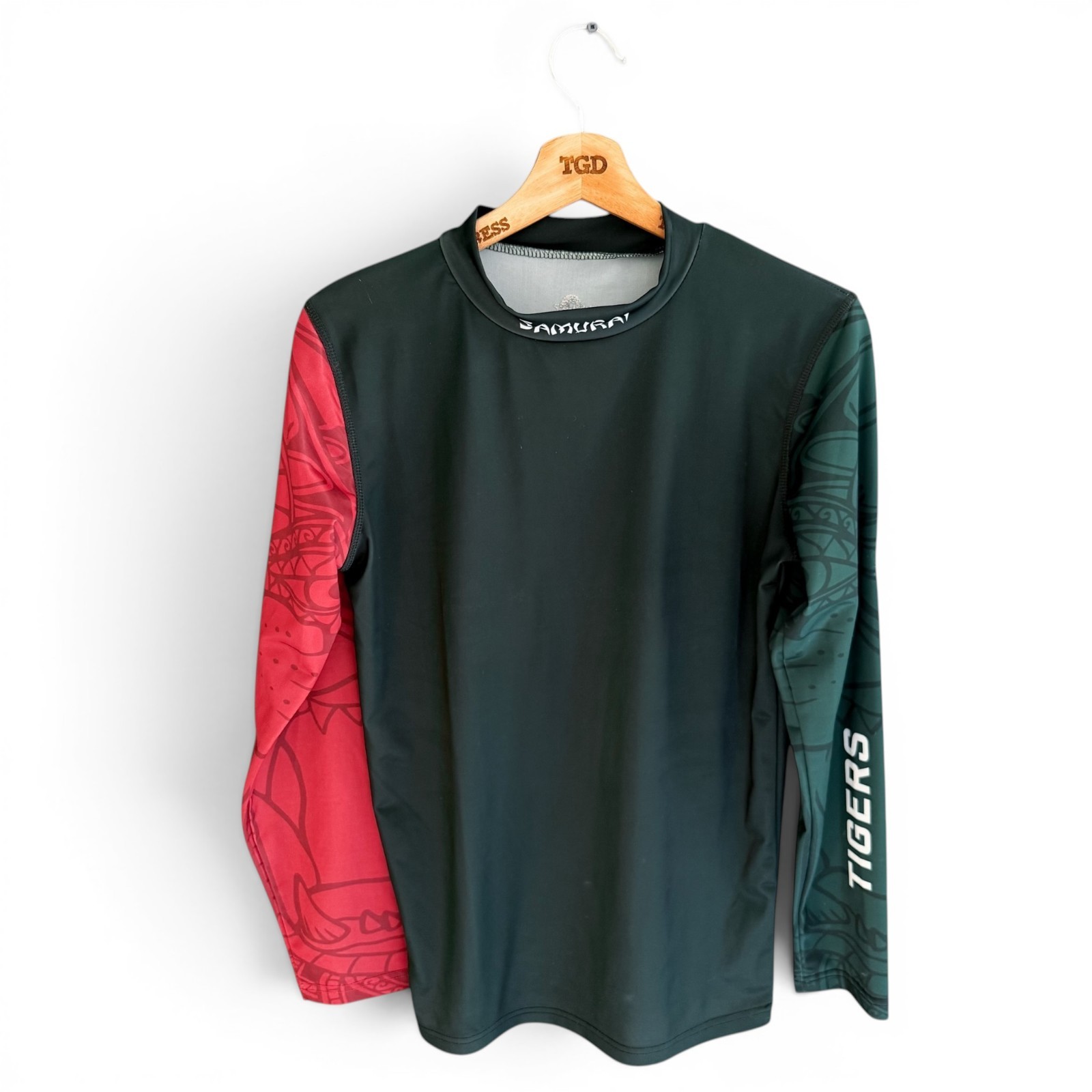 Mens Leicester Tigers Top Samurai Long Sleeved Base Layer Stretch Size Large gallery