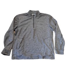 Callaway Golf Quarter Zip Pullover Sweatshirt Men’s XXL Gray L/S Pullover