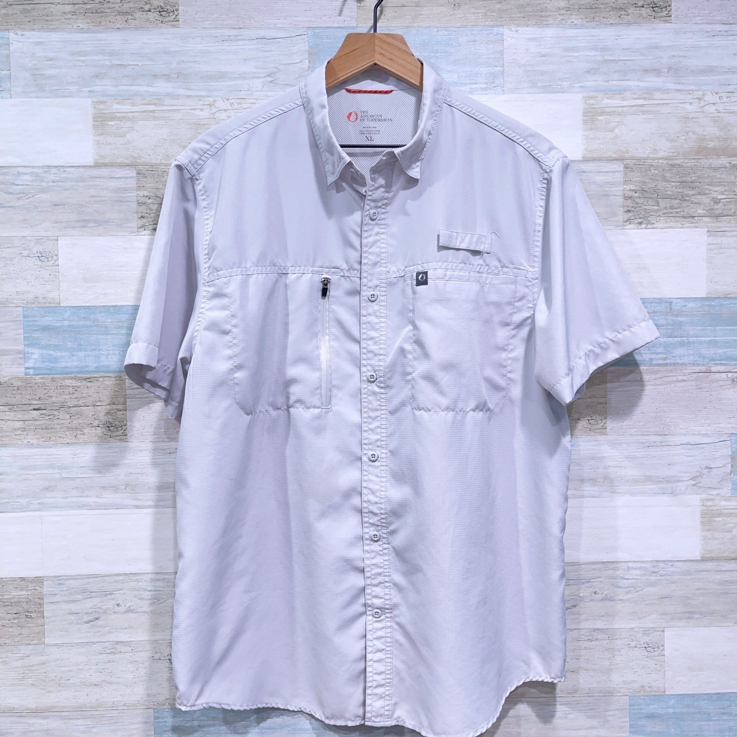 The American Outdoorsman Indian River Fishing Shirt Gray Hiking UPF 40 Mens XL gallery
