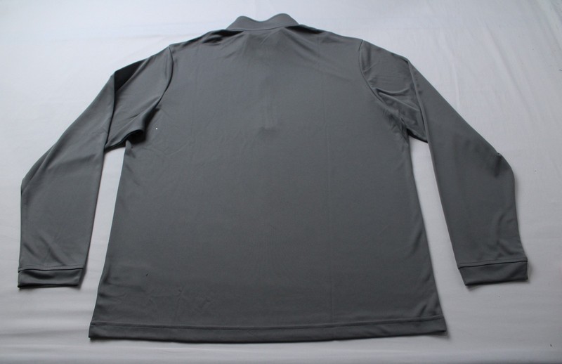Adidas Men's Solid Long Sleeve Quarter Zip Pullover Top EJ3 Onix Large NWT gallery