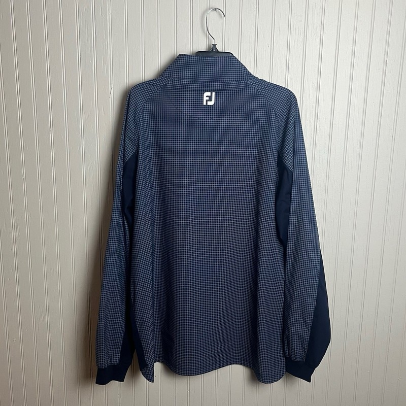 FootJoy Hyperflex Pullover Men’s XL Blue Zip Pocket Waterproof Wind Resistant FJ gallery