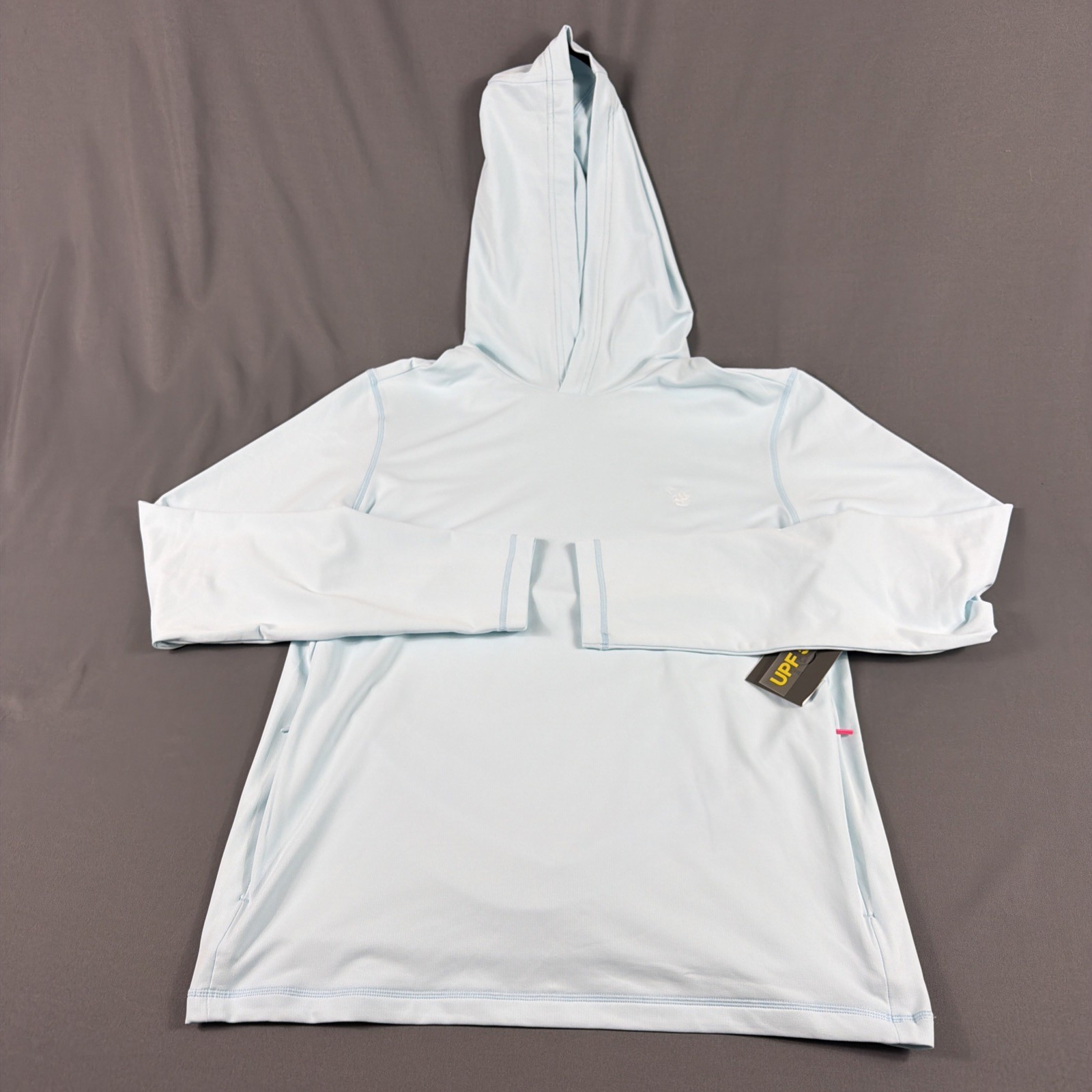 G/Fore G4 Golf Hoodie Chest Logo Medium Daybreak Polyester Spandex NWT MSRP $185 gallery