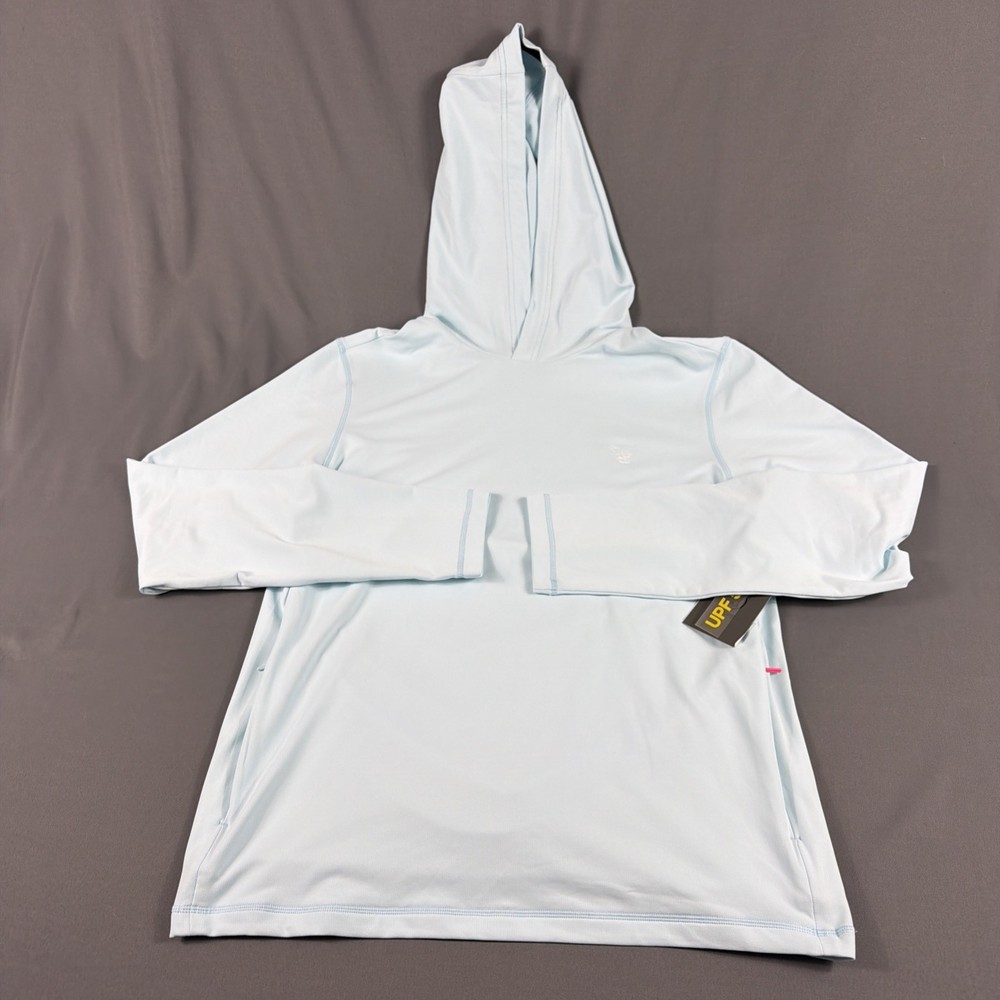 G/Fore G4 Golf Hoodie Chest Logo Medium Daybreak Polyester Spandex NWT MSRP $185