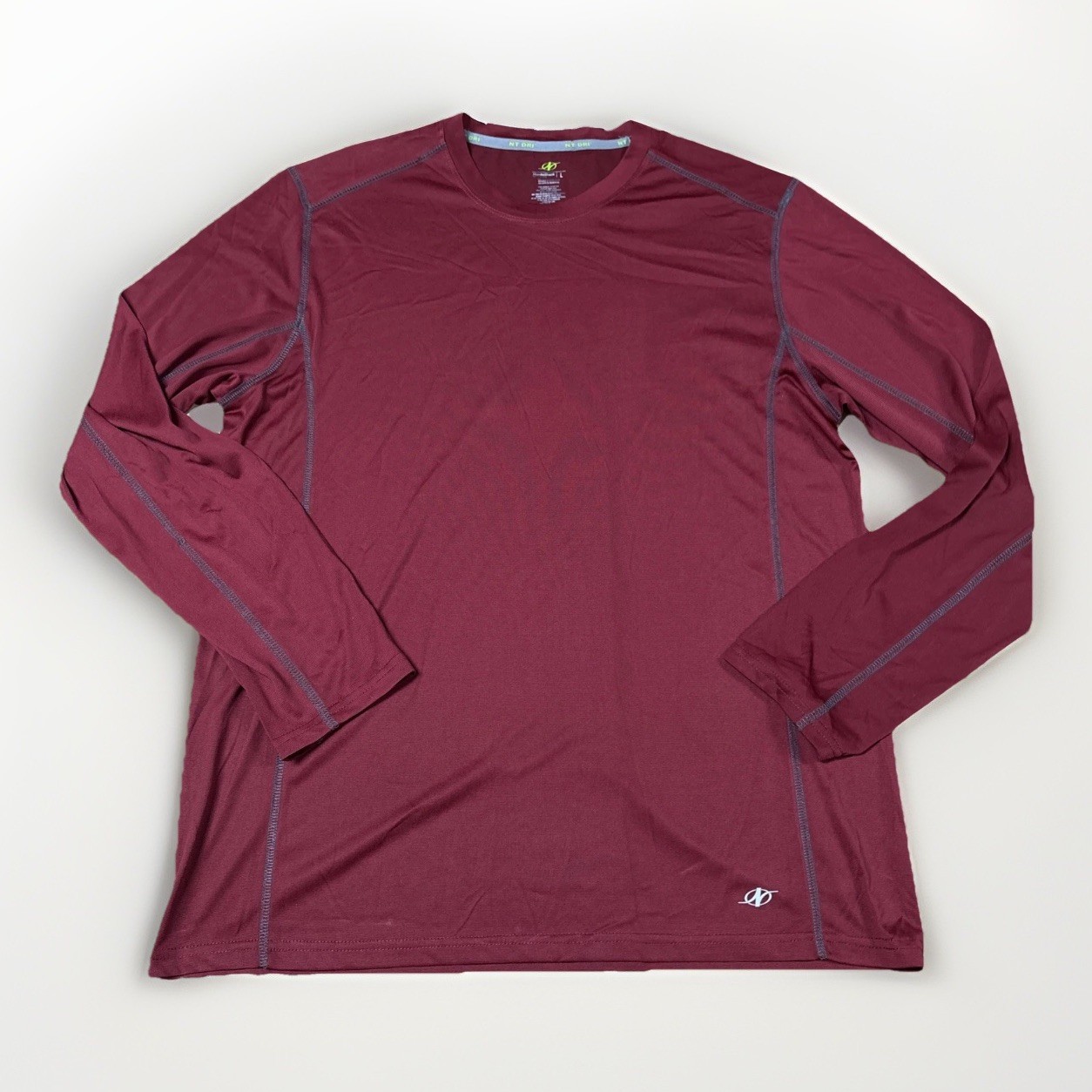 Nordictrack NY DRI Men’s Size Large Long Sleeve Athletic Dark Red Shirt gallery