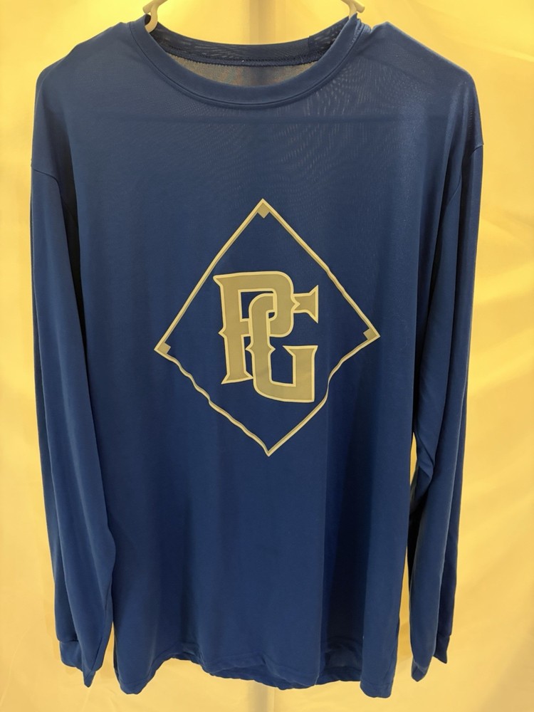 Perfect Game Long Sleeve Athletic shirt men’s large Blue & Gray