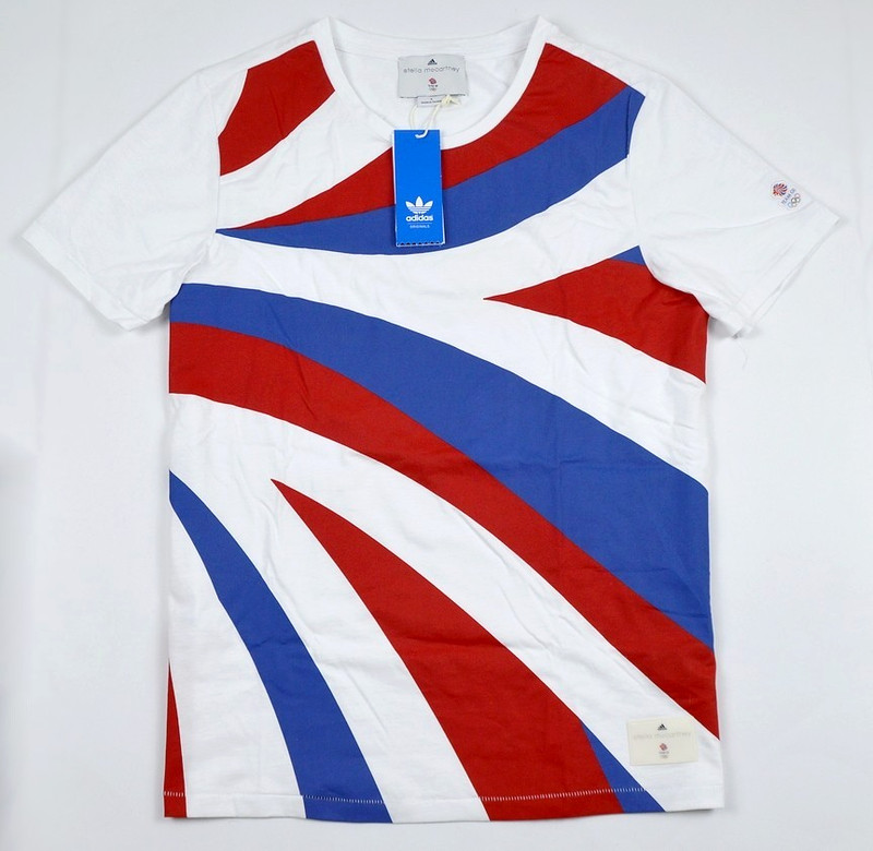 Adidas Olympia UK Men's T-Shirt Stell McCartney White/Blue/Red S-XXL gallery