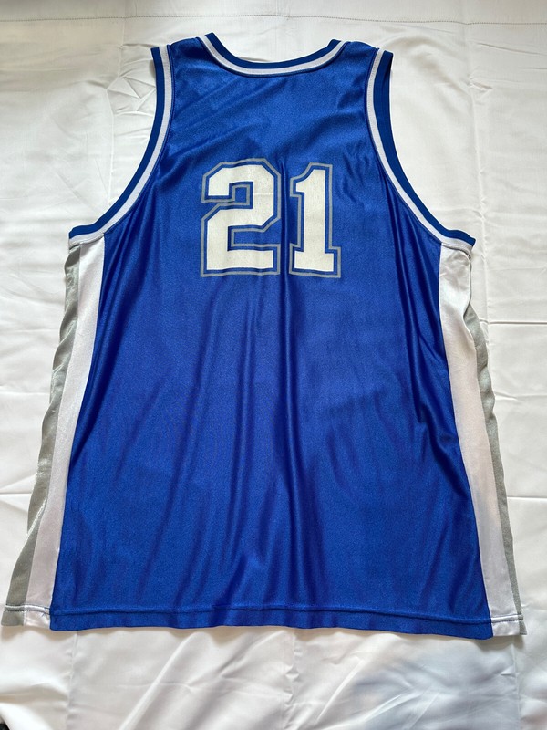 Vintage Dodger Kentucky Wildcats Shiny Silky Basketball Jersey #21 Adult XL gallery